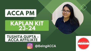 ACCA PM | Throughput Accounting | SECTION A | KAPLAN KIT | @beingacca​