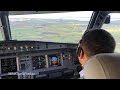 Airbus A321 landing at Shannon Airport (Cockpit View)