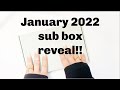 JANUARY 2022 SUBSCRIPTION BOX REVEAL!!! #unboxing #planners #subkit