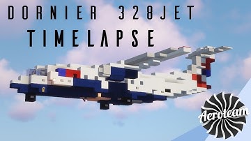 Fairchild-Dornier 328JET Build Timelapse [1.5:1 Scale] | Minecraft