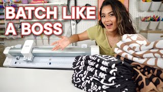 BATCH PROJECT WITH CRICUT VENTURE!  15+ Custom Shirts in 1 cut!