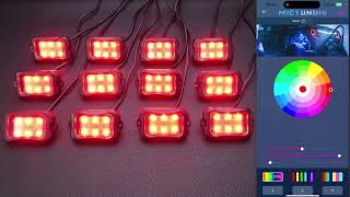 C2 RGBW Rock Light 12 pods APP instruction screenshot 4