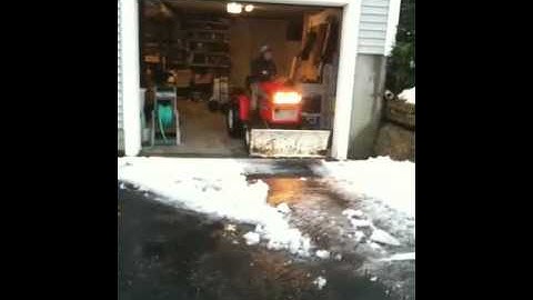 cub cadet snow plowing