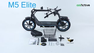 Honey Whale M5 Elite Elektroroller Mit Korb Unboxing-Video Oolactive
