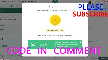 GFG POTD 27/02/2025 IN C++ MOST IMPORTANT INFORMATION | CODE IN COMMENT #geeksforgeeks #gfg #potd