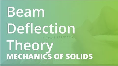Beam Deflection Theory | Mechanics of Solids