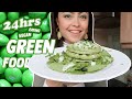 eating only GREEN foods for 24hrs