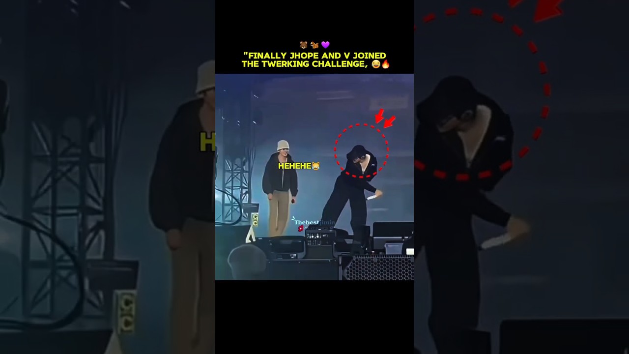 Finally J-Hope and joined the twerking challenge 😂💜🔥😹🐿🐻 #bts