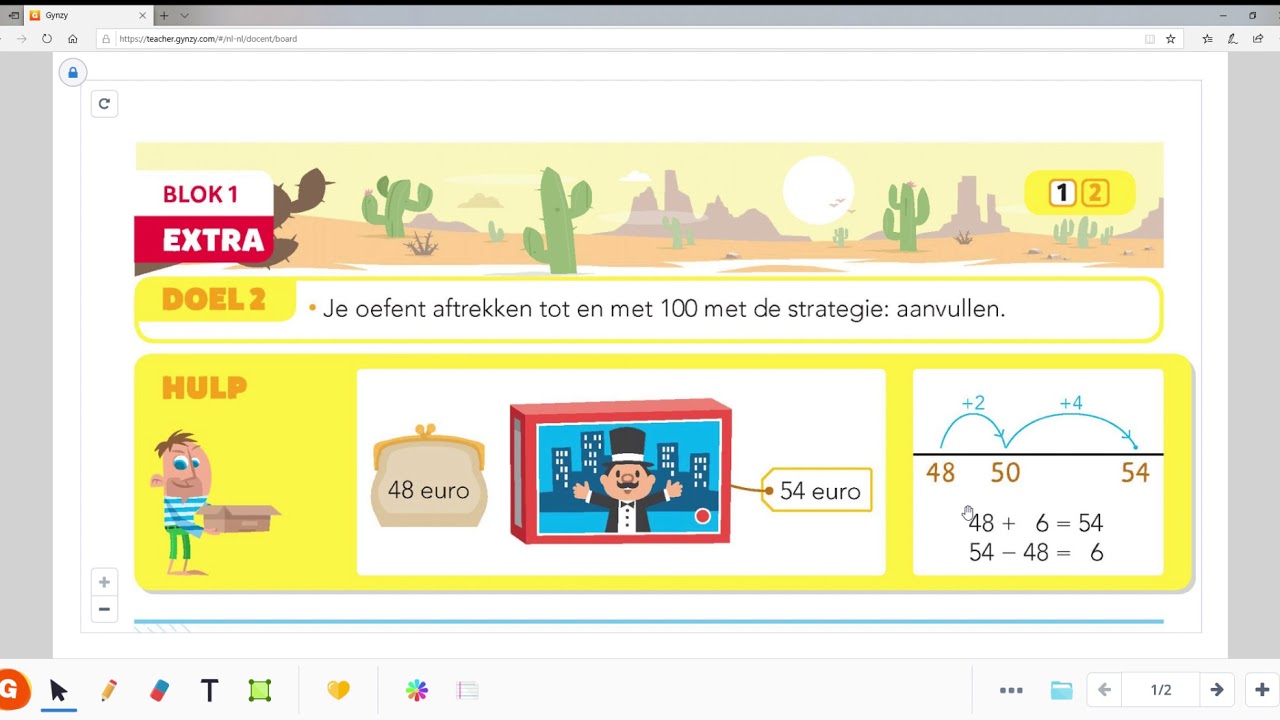 Pluspunt 4 groep 4 blok 10 doel 2 aftrekken met aanvullen - YouTube
