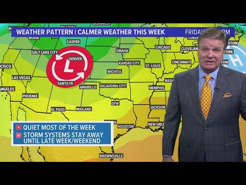 DFW weather: The warmup continues this week, weather pattern calm - YouTube