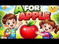 ABC RHYME WITH FRUITSABC Rhyme With Fruits 🍎 | A to Z Alphabet Song for Kids | Nursery Rhymes