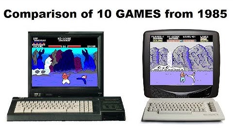 COMMODORE 64 and AMSTRAD CPC time travel 1984-1993 part 2/10 : Comparison of 10 GAMES from 1985