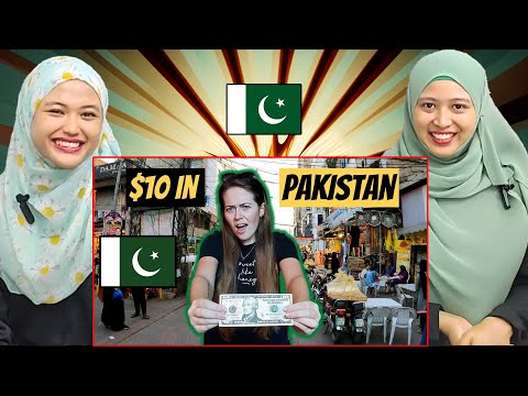 Crazy $10 Challenge in Lahore, Pakistan | Malaysian Girl Reactions