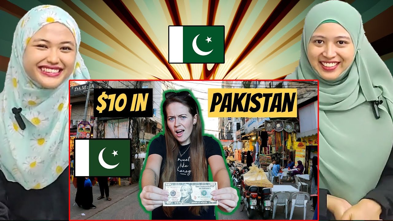 Сумасшедший челлендж с 10 долларами в Лахоре, Пакистан | Реакция малазийских девушек