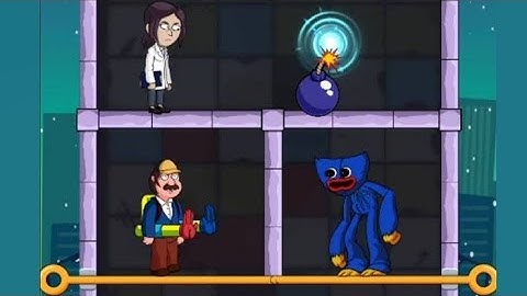 Scary huggy time level 321 to 330 | poppy play time | pull pin puzzle | android | ios |walkthrough