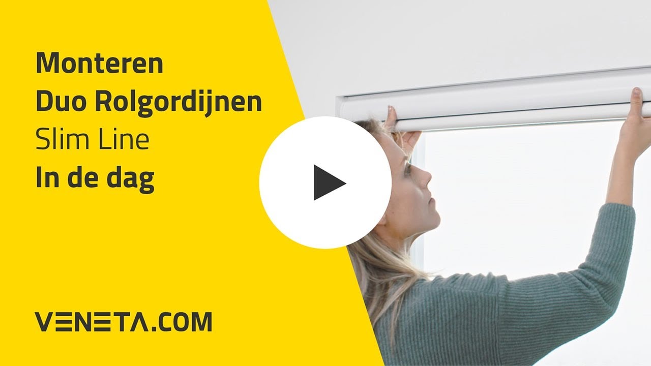 Mier Grondig vermomming Monteren Duo Rolgordijnen Slim Line – In de dag » Veneta.com - YouTube