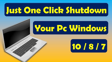 Just One Click Shutdown Your Pc Windows 10/8/7