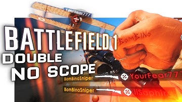 BATTLEFIELD 1 Epic Moments  | SNIPER vs Jet PILOTS (Double No Scope headshot pilots long) by BOMBINO