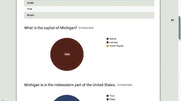Viewing Student Responses to a Google Forms Assessment