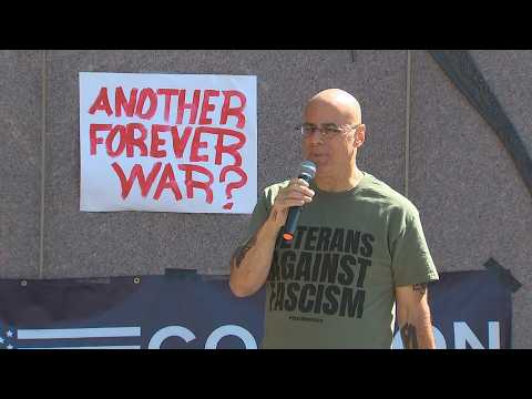 Local veterans call for fair elections, end of forever wars during nationwide day of action
