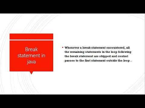 JAVA programming tutorial in urdu-hindi (16th tutoriall ) break statement in java