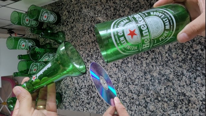 Cómo cortar botellas de vidrio con hilo paso a paso