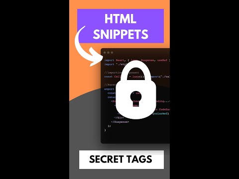 4 HTML Snippets You Dont Know #developer #javascript #interview #short #react #html #css #ytshorts