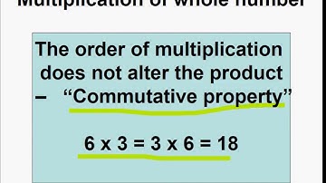 पूर्ण संख्या – भाग 6 – Properties of Whole Number Multiplication – in Hindi