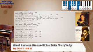 When a man loves woman - michael bolton / percy sledge piano backing
track with chords and lyrics