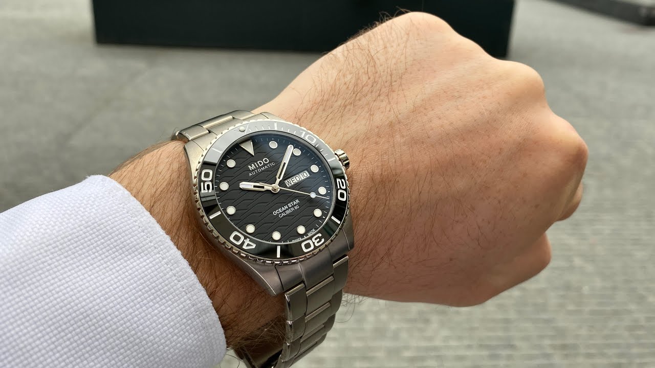 MIDO Ocean Star 200C Titanium 42.5 mm - YouTube