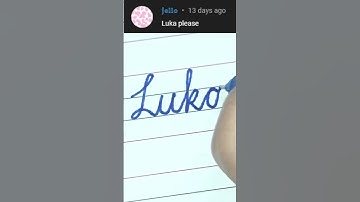 Luka - Beautiful name in Cursive writing | Cursive writing for beginners | #shorts