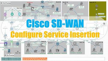 Cisco SD-WAN: Configure Service Insertion at DC Hubs (Service Chaining)