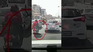 Zomato Delivery Boy Accident Caught On Camera