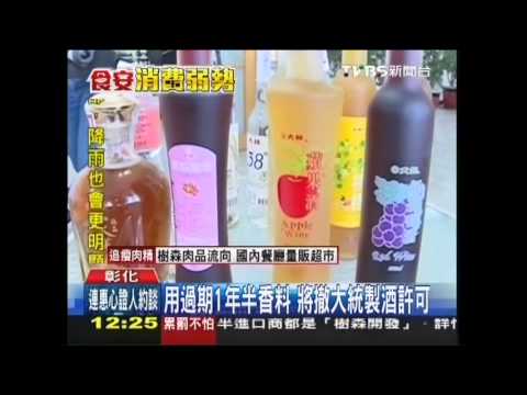 大葉大學生科系柯文慶老師接受 TVBS新聞台訪問示範如何用香料調出假高梁酒
