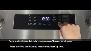 How to set the Clock on LG Range/Comment règler l