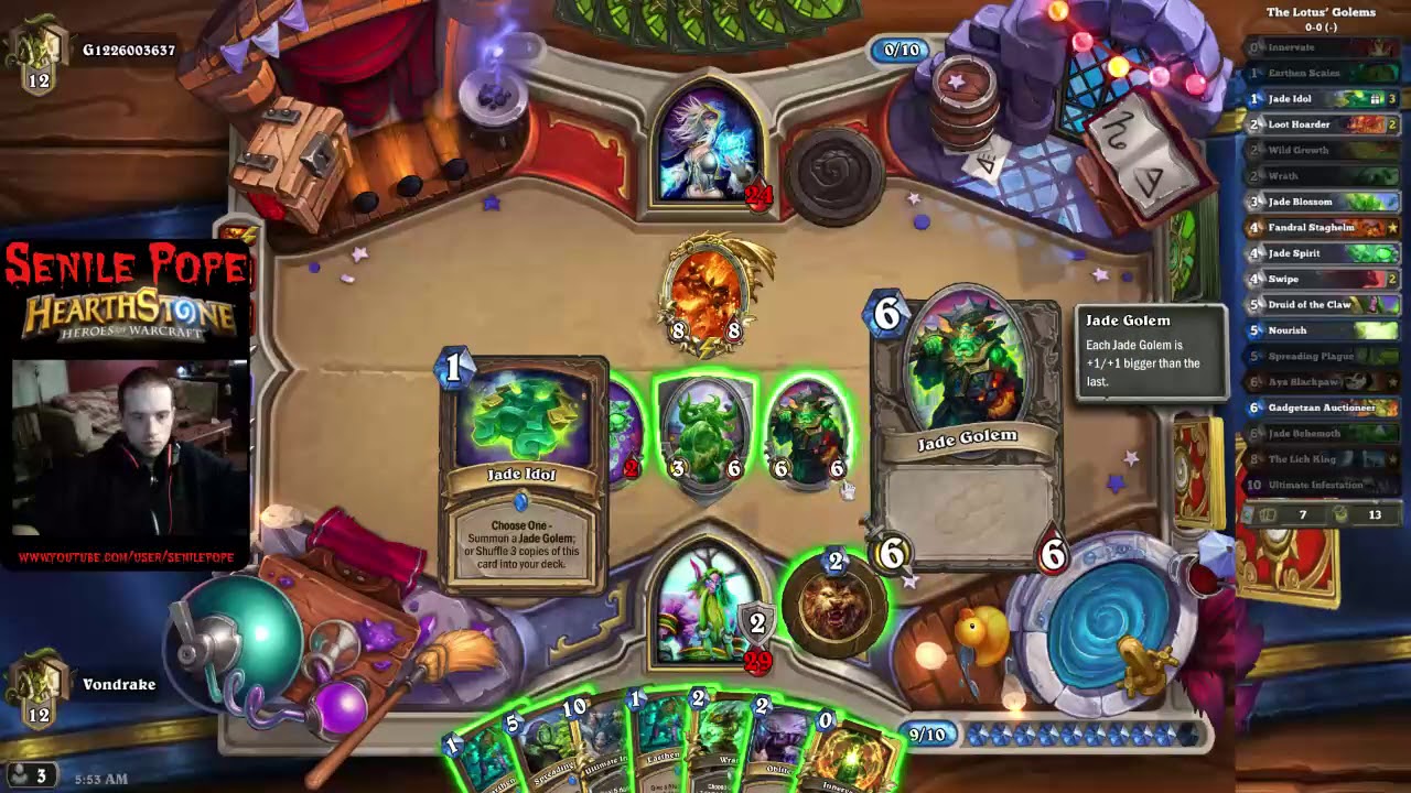 Hearthstone KFT: Ranked Jade Druid (Season 8 Day 31)