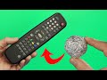 Just Put Aluminum Foil On The Remote Control And You&#39;ll Be Amazed! How To Fix Any TV Remote Control!
