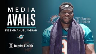 MEDIA AVAILABILITY | Defensive End Emmanuel Ogbah meets with the media after Training Camp Practice