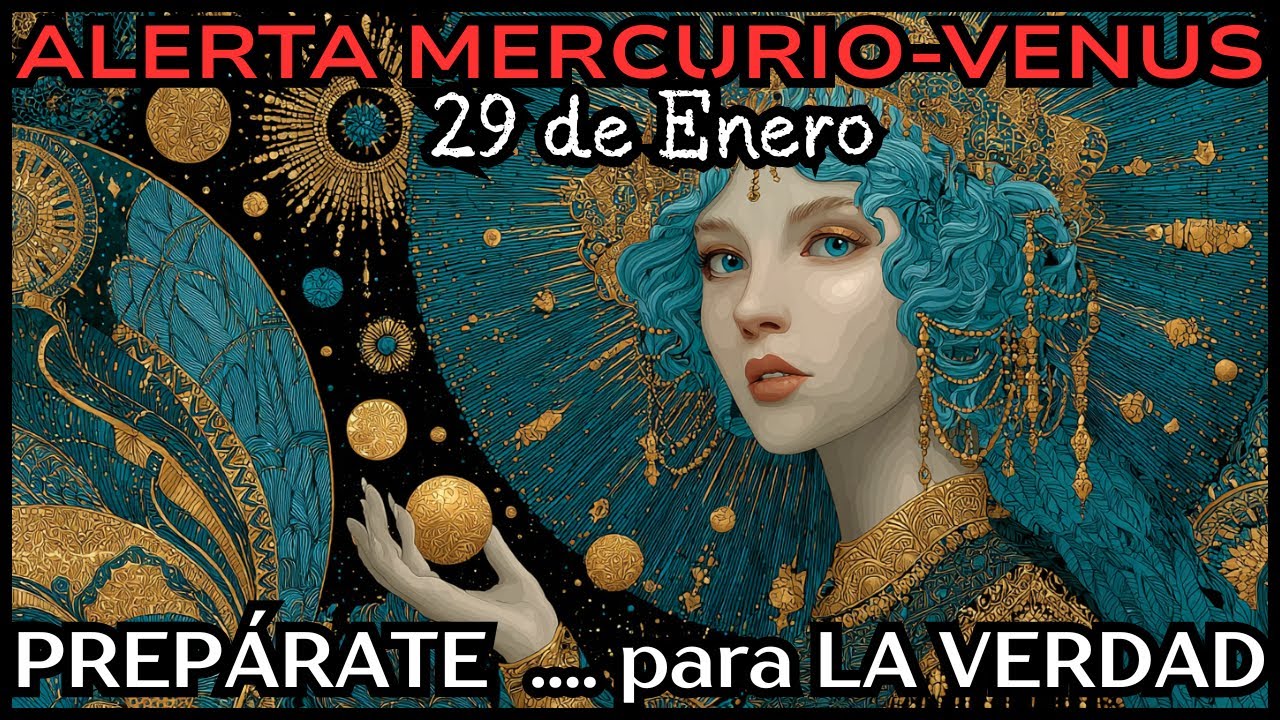PREPÁRATE! 29 de enero.La CONJUNCIÓN de MERCURIO-VENUS Impacta en tu VIDA