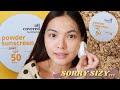 My HONEST Thoughts On The New ALL COVERED POWDER SUNSCREEN 🧐 • Joselle Alandy
