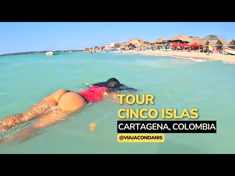 TOUR 5 ISLAS Cartagena Colombia 4K, Tour VIP Por Las ISLAS DEL ROSARIO Y BARÚ | ViajaConDanis