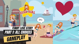 Star Girl: Love Story All Choices Level 1 - 10 Gameplay Walkthrough Part 1 (A Funny Love Story Game) screenshot 3