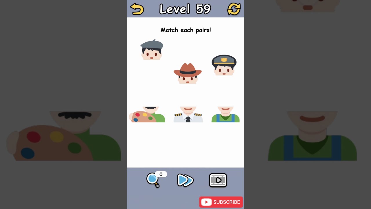 Brain Crack - Level 59 Match Each Pairs Answer