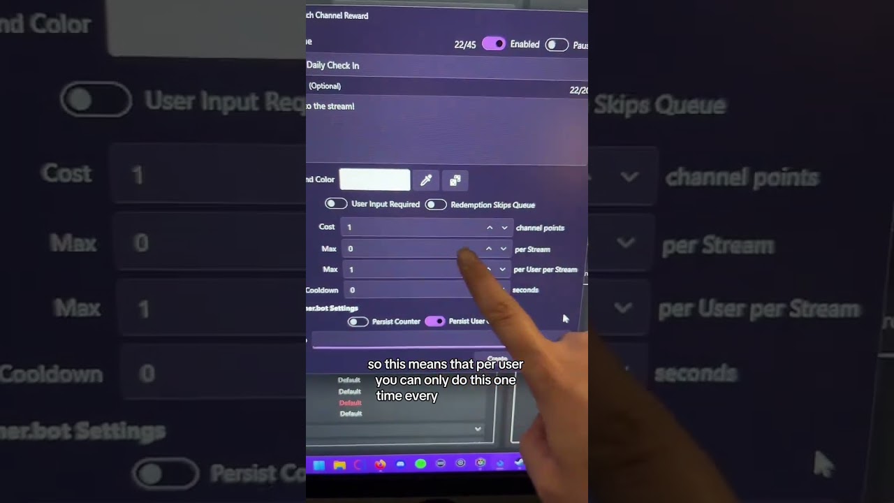 How to make a daily stream check in using Streamer.Bot  