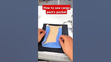 How to sew Cargo pants/trousers pocket #sewing #viralshort #ussewtips