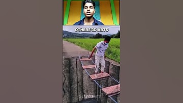 Amazing 3D Street Art Optical Illusion#shorts #3art