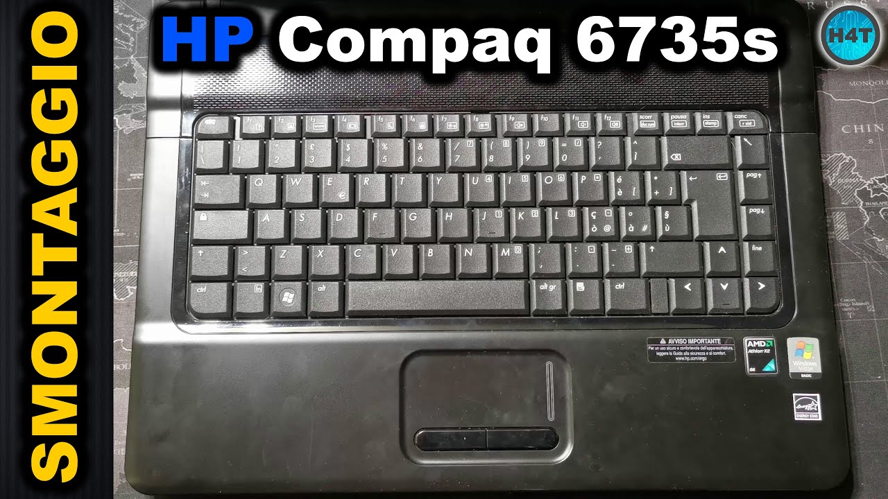 HP Compaq 6735s disassembly SMONTAGGIO - YouTube