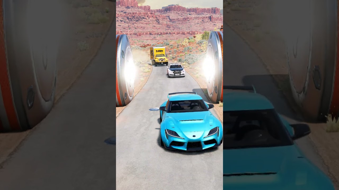 Cars vs Hydraulic Crush - BeamNG.Drive