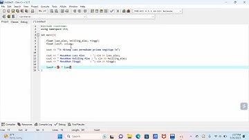 Cara Menghitung Luas Prisma Segitiga Dengan Menggunakan Bahasa Pemograman C++