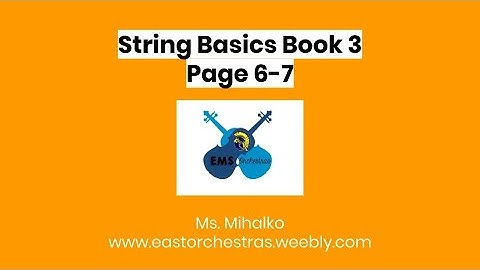 String Basics Book 3 Pages 6-7